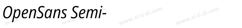 OpenSans Semi字体转换